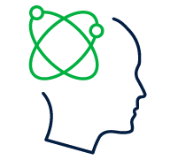 Reinforce learning head with modules circulating uPerform icon