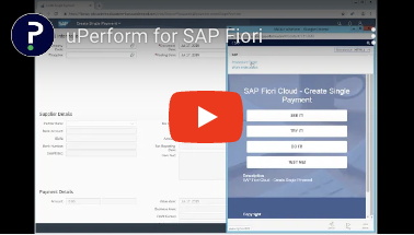 Youtube video screenshot of uPerform for SAP video