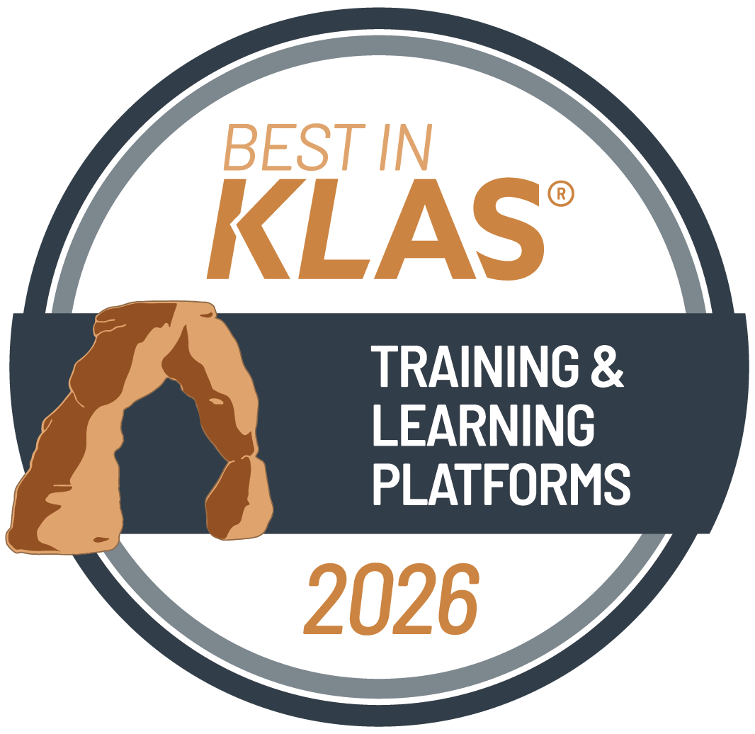 2026-best-in-klas-training-and-learning-platforms Official badge for Best in KLAS, Training & Learning Platforms 2026.